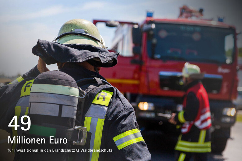 49 Mio. Euro für Investitionen in den Brandschutz & Waldbrandschutz